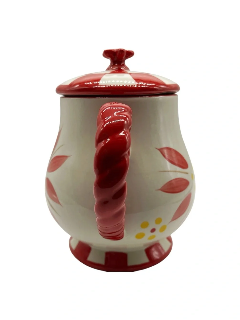 temptations by tara old world red Teapot & Lid